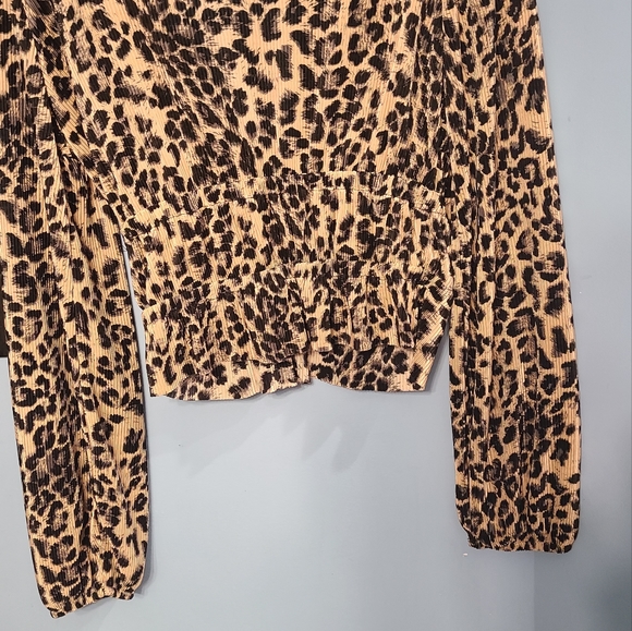 Zara animal Print crop top size M - Picture 4 of 6